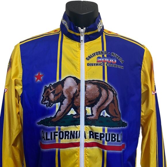 Vintage Voler California Nevada Republic 2000 Champion Windbreaker Jacket Sz M - Picture 2 of 15